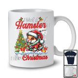 I Want A Hamster For Christmas; Adorable X-mas Tree Santa Hamster Wild Animal Lover T-Shirt