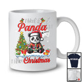 I Want A Panda For Christmas; Adorable X-mas Tree Santa Panda Wild Animal Lover T-Shirt