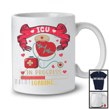 ICU In Progress Loading, Awesome Father's Day Mother's Day Nurse Tools Hearts, Nurse Group T-Shirt
