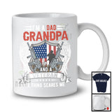 I'm A Dad Grandpa And A Veteran Nothing Scares Me, Amazing Father's Day American Soldiers T-Shirt