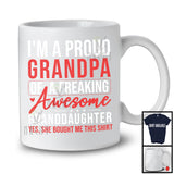 I'm A Proud Grandpa Of A Freaking Daughter, Awesome Father's Day Vintage, Family Group T-Shirt