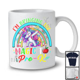 I'm Bringing The Magic To Pre-K, Lovely First Day Of School Dabbing Unicorn, Rainbow T-Shirt