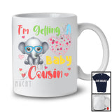 I'm Getting A Baby Cousin, Adorable Pregnancy Announcement Elephant Lover, Matching Family T-Shirt