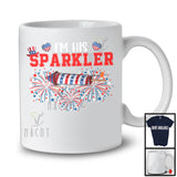 I'm His Sparkler, Awesome 4th Of July American US Flag Firecracker, Couple Patriotic T-Shirt