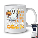 I'm Just Here For Beer, Lovely Halloween Costume Boo Ghost Drinking Lover, Drunker Team T-Shirt