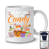 I'm Just Here For The Candy, Humorous Halloween Costume Trick Or Treat, Candy Pumpkin Lover T-Shirt