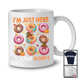 I'm Just Here For The Donut; Humorous Thanksgiving Pilgrim Food Lover; Family Group T-Shirt
