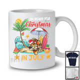 I'm Ready For Christmas In July, Joyful Summer Vacation Santa Grouper Lover, Sea Beach Family T-Shirt