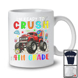 I'm Ready To Crush 4th Grade, Colorful First Day Of School Monster Truck, Students Group T-Shirt