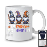 I'm Spooky And I Gnome It, Humorous Halloween Three Gnomes As Witch, Family Group T-Shirt