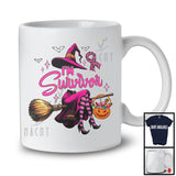 I'm Survivor; Lovely Halloween Breast Cancer Awareness Witch; Pink Ribbon Leopard Candy T-Shirt