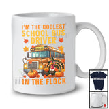 I'm The Coolest School Bus Driver In The Flock; Wonderful Thanksgiving Turkey; Pumpkin Pie T-Shirt