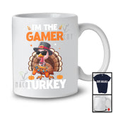 I'm The Gamer Turkey, Humorous Thanksgiving Gaming Turkey Sunglasses, Gamer Group T-Shirt