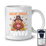 I'm The Great Uncle Turkey; Amazing Thanksgiving Autumn Pumpkin Turkey; Family Group T-Shirt