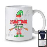 I'm The Hunting Elf; Joyful Christmas Elf Costume Snowing; Matching X-mas Hunting Group T-Shirt