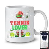I'm The Tennis Lover; Awesome Christmas Elf Costume Snowing; Sport Playing Player Team T-Shirt