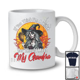 If You Think I'm A Witch You Should Meet My Grandma, Sarcastic Halloween Moon, Family Group T-Shirt