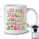 In My Holly Jolly Lunch Lady Era; Fantastic Christmas Groovy Santa; Jobs Family Group T-Shirt