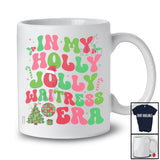 In My Holly Jolly Waitress Era; Fantastic Christmas Groovy Santa; Jobs Family Group T-Shirt