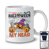 It's Always Halloween Inside My Head; Scary Witch Carved Pumpkin; Matching Family Group T-Shirt