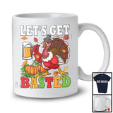 It's Leg Day, Humorous Thanksgiving Running Turkey Drinking Beer, Pumpkins Runner Team T-Shirt