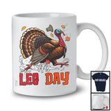 It's Leg Day, Humorous Thanksgiving Running Turkey Marathon Lover, Matching Runner Team T-Shirt