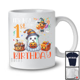 It's My 1st Happy Birthday, Adorable Halloween Costume Birthday Boo Ghost, Pumpkin Cake T-Shirt