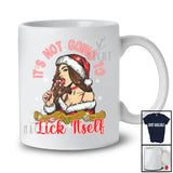 It's Not Going to Lick Itself; Sarcastic Christmas Candy Cane Women Adult; Family Group T-Shirt