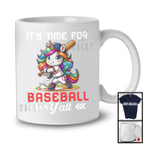 It's Time For Baseball Y'all; Adorable Unicorn Playing Baseball; Musical Instruments Player T-Shirt