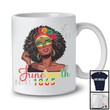 Juneteenth 1865, Proud African American Afro Girl Women, Black History Melanin Family Group T-Shirt