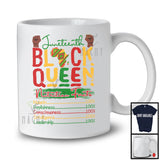 Juneteenth Black Queen Nutritional Facts, Proud Mother's Day Women Strong Hands, Afro African T-Shirt