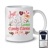 Just A Girl Who Loves Candy Canes; Adorable Christmas Candy Cane; X-mas Family Friends Group T-Shirt