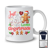 Just A Girl Who Loves Gingerbreads; Adorable Christmas Gingerbread; X-mas Family Friends Group T-Shirt