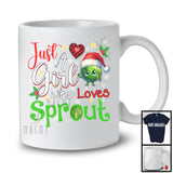 Just A Girl Who Loves Sprout; Adorable Christmas Sprout; X-mas Family Friends Group T-Shirt