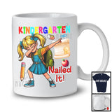 Kindergarten Nailed It, Colorful Graduation Last Day Of School Dabbing Girls, Student Group T-Shirt