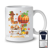 LOVE Lunch Lady; Amazing Thanksgiving Fall Leaves Plaid Pumpkin Hat; Lunch Lady Careers Jobs T-Shirt