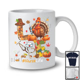 LOVE Nurse Life; Happy Thanksgiving Turkey Matching Plaid Nurse; Proud Jobs Careers T-Shirt