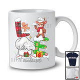 LOVE Lunch Lady Life; Awesome Christmas Reindeer Lunch Lady Tools; X-mas Proud Jobs T-Shirt