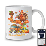 LOVE School Bus Driver Life; Happy Thanksgiving Turkey Plaid School Bus Driver; Proud Jobs T-Shirt