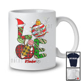 LOVE Teacher; Fantastic Christmas Leopard Plaid Ornaments; Proud Jobs Careers Group T-Shirt