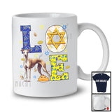 LOVE; Awesome Hanukkah Decoration Lovely Whippet Owner; Pajama Family Group T-Shirt