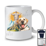 Labrador Retriever Selfie With Jesus Statue; Lovely Labrador Retriever Owner; Family Group T-Shirt
