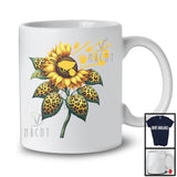 Leopard Sunflower With Farm Tools, Lovely Sunflower Flowers Farmer, Women Family Group T-Shirt