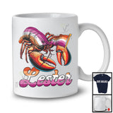 Lester, Humorous LGBTQ Proud Lobster Lesbian Pride, Lesbian Flag Animal Lover T-Shirt