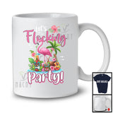 Let's Flocking Party, Adorable Summer Vacation Flamingo, Beach Hawaiian Hawaii Lover T-Shirt
