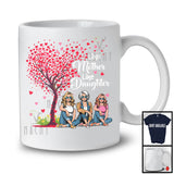 Like Mother Daughter, Amazing Mother's Day Heart Tree Two Daughter Mom, Matching Family Group T-Shirt