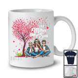 Like Mother Son, Amazing Mother's Day Heart Tree Two Son Mom, Matching Family Group T-Shirt