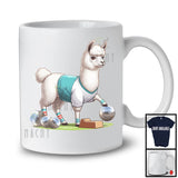 Llama Playing Petanque; Lovely Petanque Llama Player Playing Lover; Matching Sport Team T-Shirt
