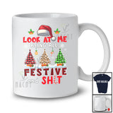 Look at Me Being All Festive And Shit; Amazing Christmas Red Plaid; Family Group T-Shirt