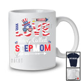 Love Being Called Stepmom, Lovely 4th Of July Mother's Day American Flag, Patriotic Family T-Shirt